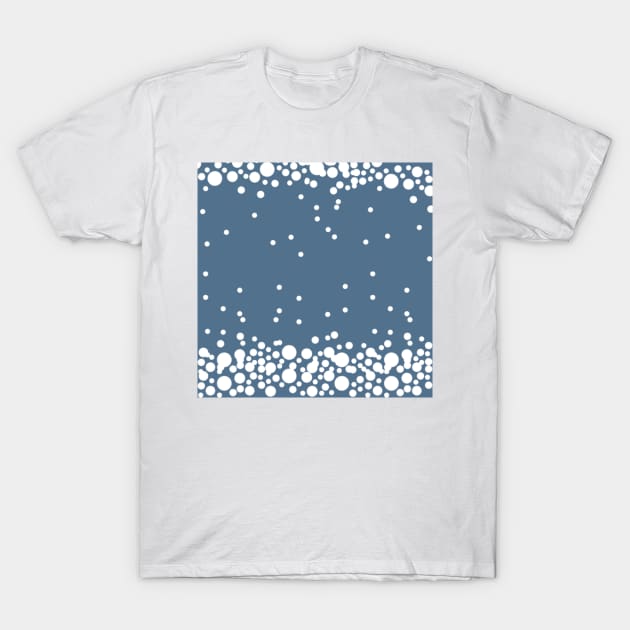 Dark blue snow T-Shirt by Shineyarts